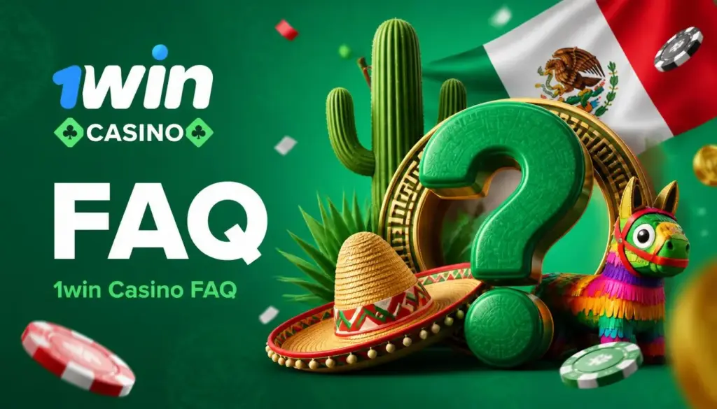 Ilustración de casino 1win para México: faq
