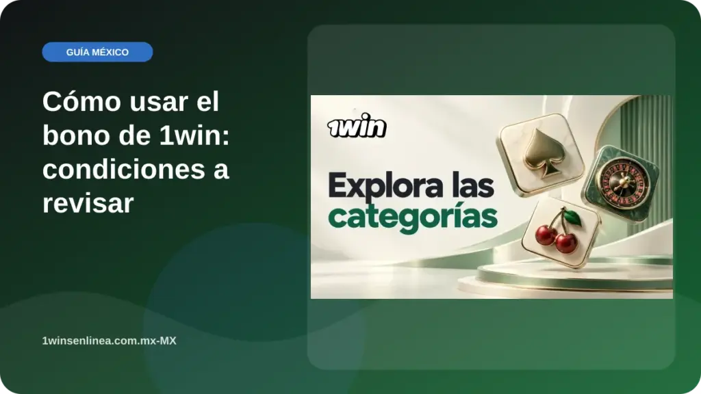 Cómo usar el bono de 1win: condiciones a revisar illustration
